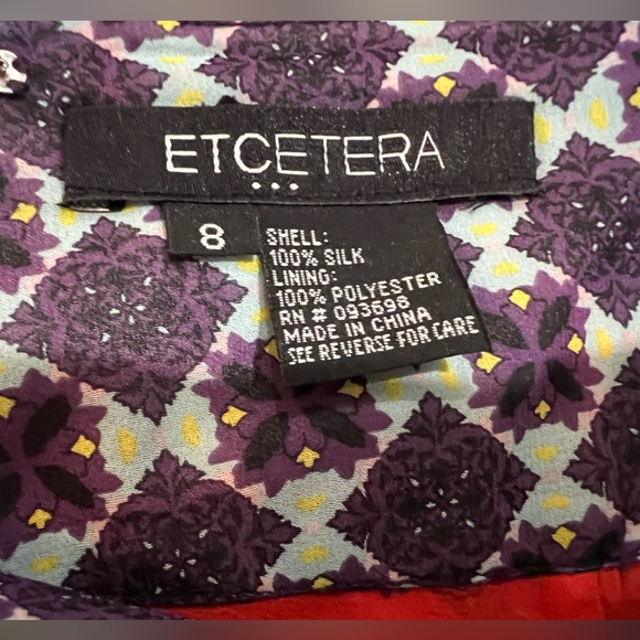 Etcetera 100% Silk Skirt - Picture 3 of 4